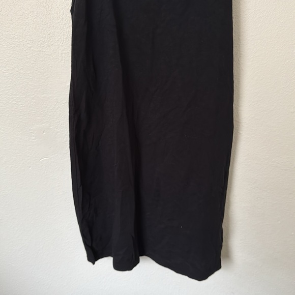 J. Crew Relaxed Tank Dress in Black Slub Cotton - Picture 5 of 8